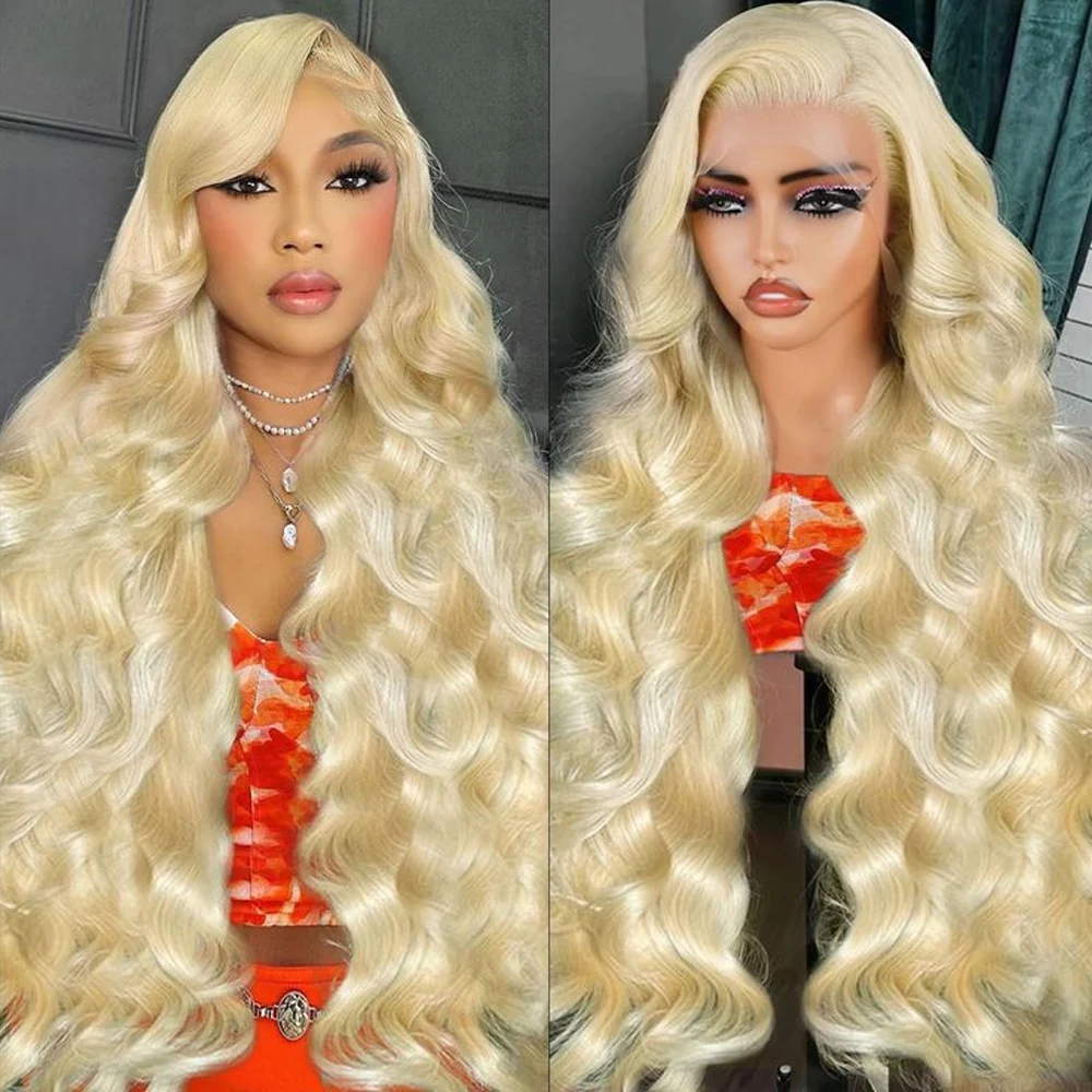 30 40 Inch 613 Honey Blonde Wig Human Hair Original Brazilian 13x6 Hd Lace Frontal Wig Body Wave Human Hair Wigs Pre Plucked With Baby Hair 13x4 Lace Front Wig Human Hair Colored Wig 180% 200% 220% Density 360 HD Lace Front H