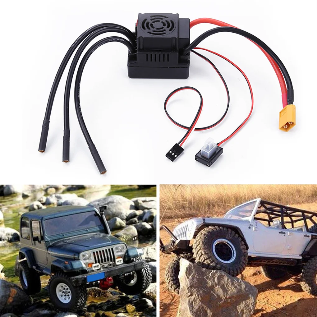 

80A 120A XT60 бесщеточный ESC электрический регулятор скорости для Axial WPL TRAXXAS TRX4 SCX10 Wraith Капа 1/8 1/10 Запчасти для радиоуправляемых автомобилей