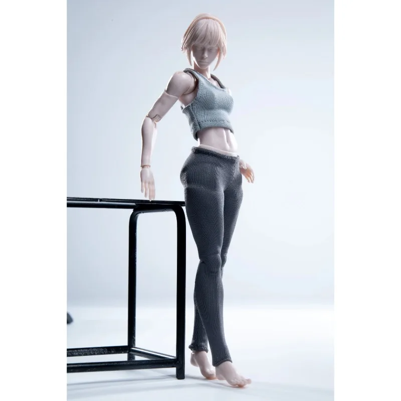1/12 Damen Sport-Trägertop Yoga-Hose Cowboy-Kleidung Modell Passend für 6 Zoll Nt-04 Romankey Actionfigur Körper – Detail 6