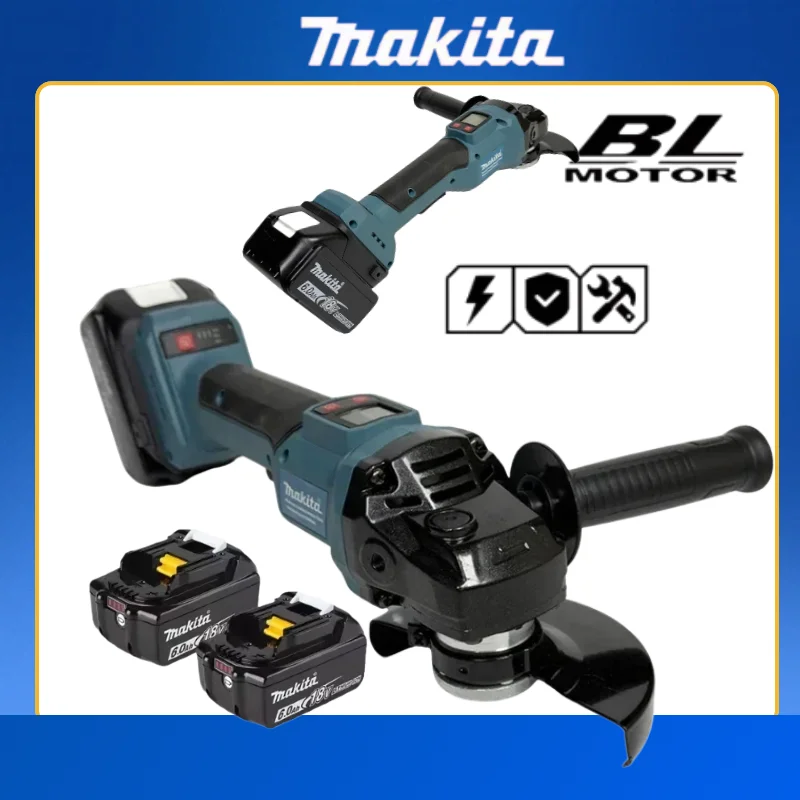 

Makita Electric Polishing Grinding Machine For 18V Battery Brushless Digital Display Impact Angle Grinder DIY Power Tools