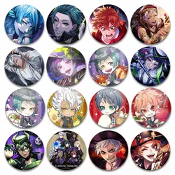 Twisted-Wonderland Enamel Pins Anime Games Tinplate Round Brooch Cartoon Badge Backpack Clothes Shirt Accessory Gifts for Friend
