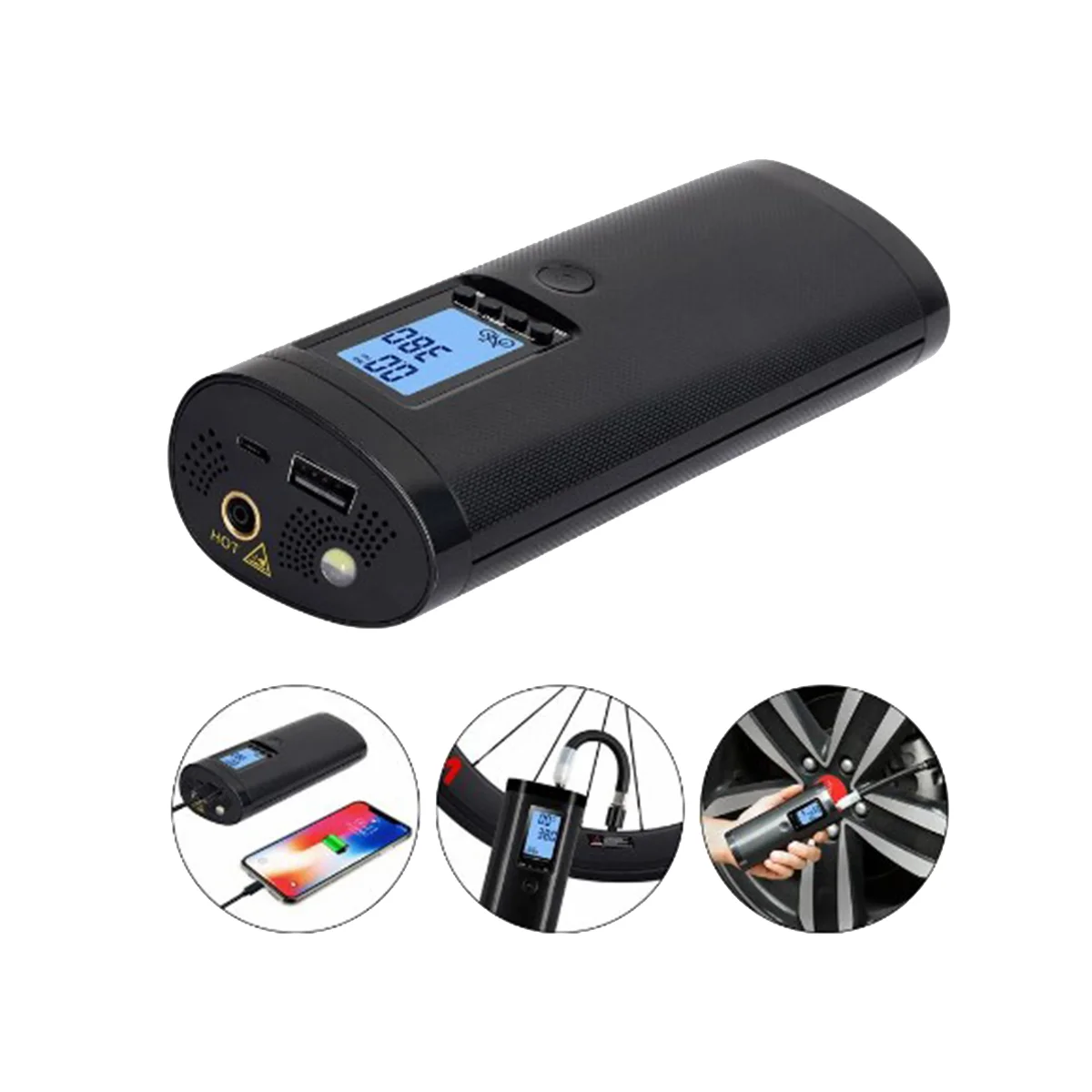 Multifunctional Digital Display Pump Tire Electric Pump Car Inflatable Pump Auto and Motorcycle