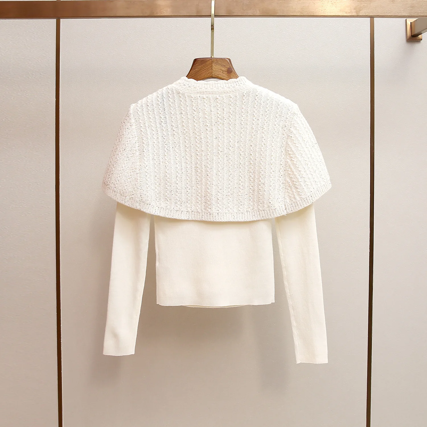 Ele Heavy Work Diamond Incorporato Maglieria Top Dimagrante Sle Autunno Inverno Nuovo Arrivo Faionable Fibra di poliestere cinese