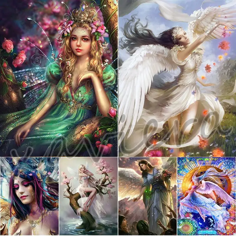 

Sexy Girl Angel Diamond Painting Game Character Full Square Drill Cross Stitch 5D Diamond Embroidery Handmade Artwork for Adult