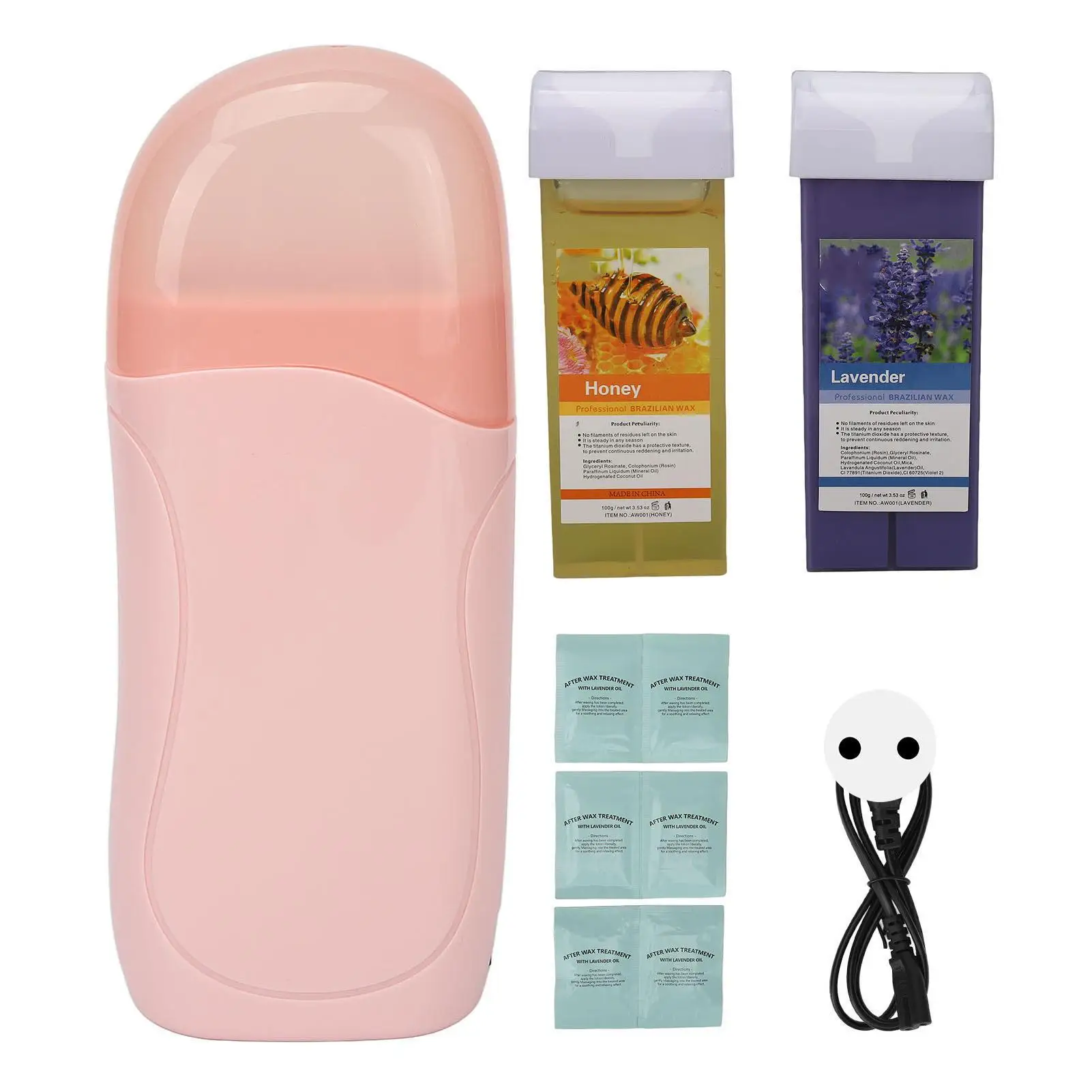 

40W Wax Roller Machine Kit with 2x100ml Soft Wax Cartridges for Effective for hair Removal