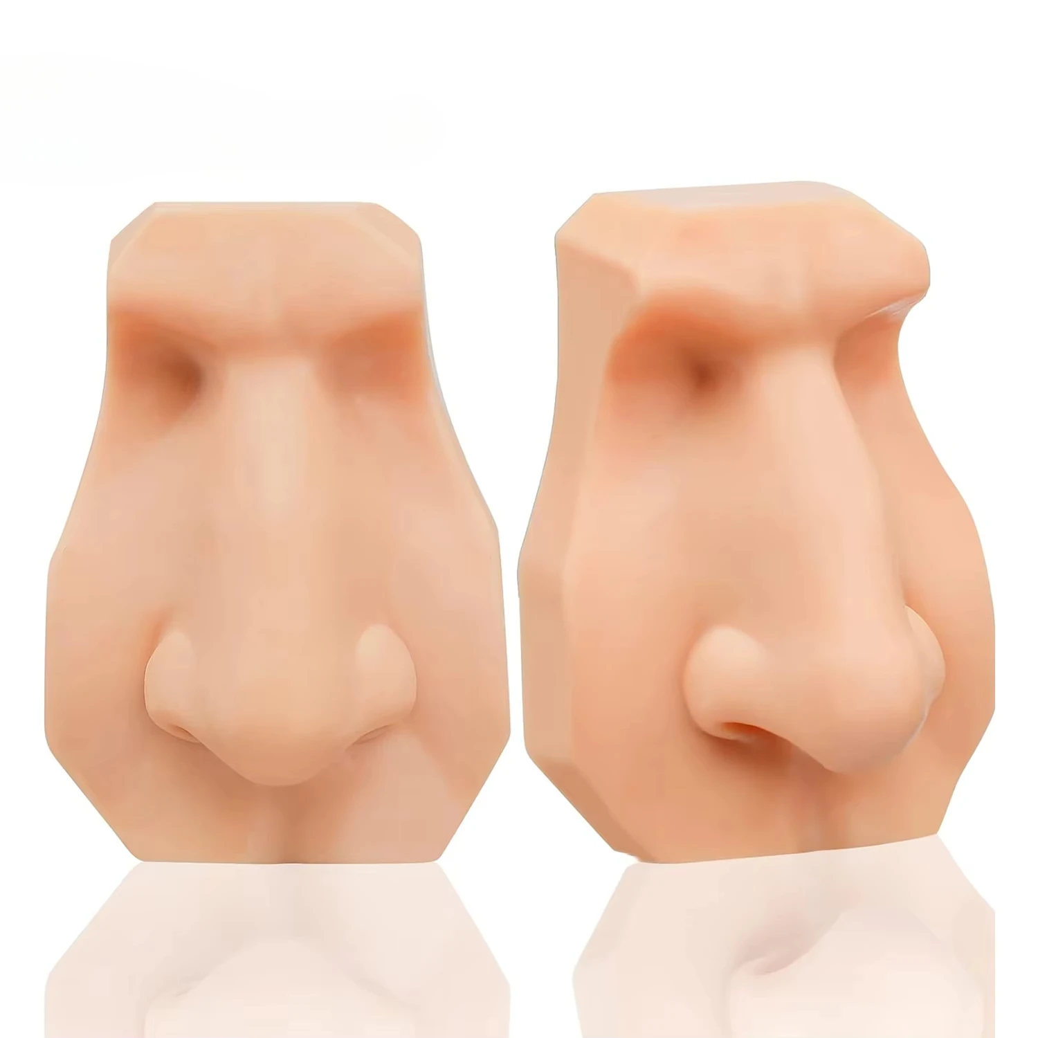 نموذج أنف من السيليكون، أنف صناعي واقعي، ممارسة جزء الثقب، أداة تعليم عارضة أزياء