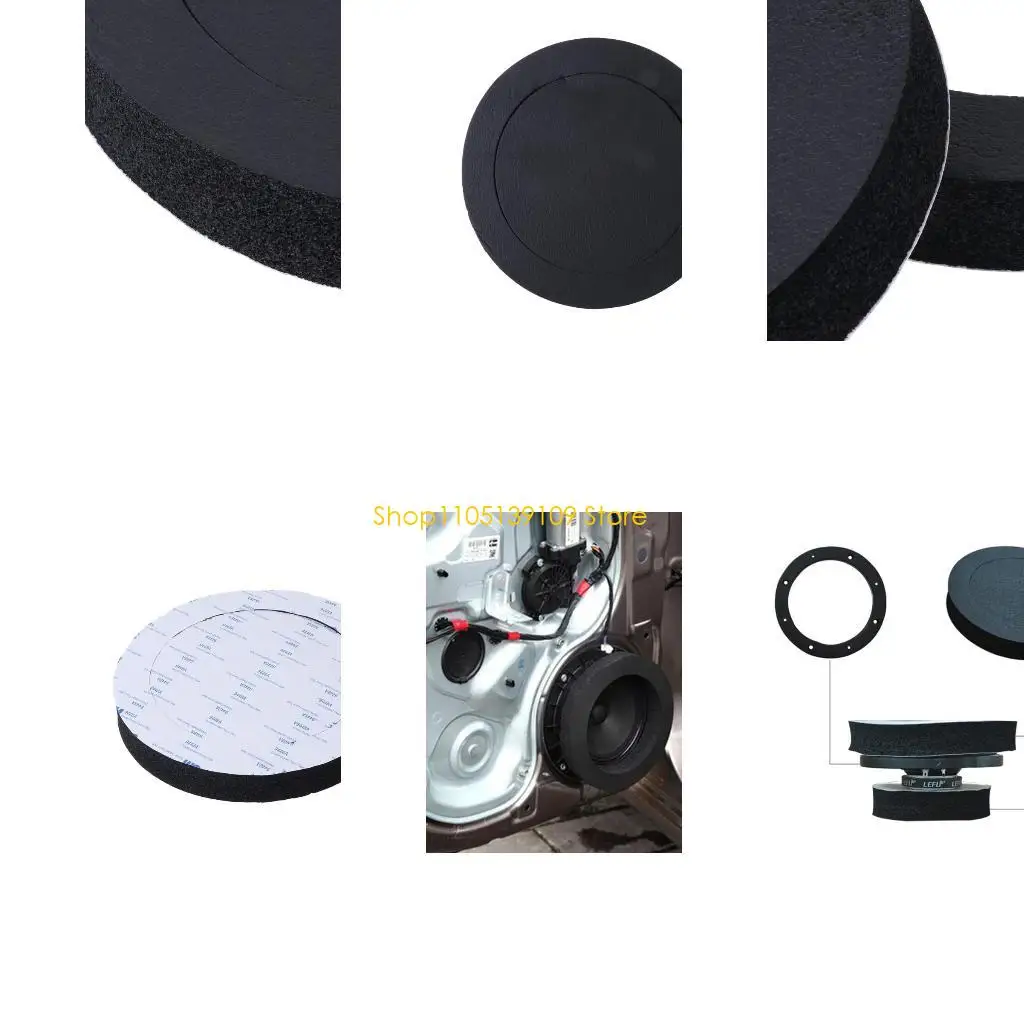 

P5ED 6" 6.5" Inch Car Universal Speaker Insulation Ring Soundproof Cotton Pad Durable