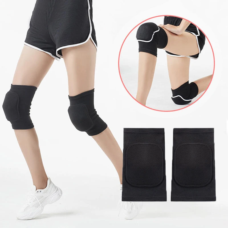 زوج واحد من وسادات الركبة الإسفنجية السميكة، ضغط رياضي مرن للرقص واليوجا والكرة الطائرة واللياقة البدنية والتدريب للبالغين #1