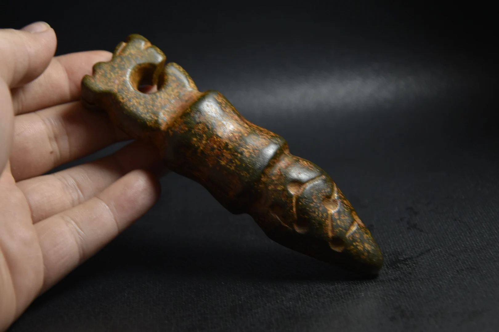 Hongshan culture meteorite artifact jade pig dragon seven star pendant