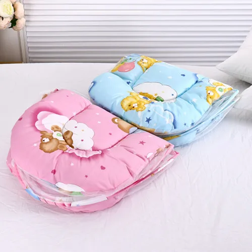 Foldable Convenient Folding Pressure Proof Crib Middle Bed for Newborn Baby Isolation Bionic Travel Crib