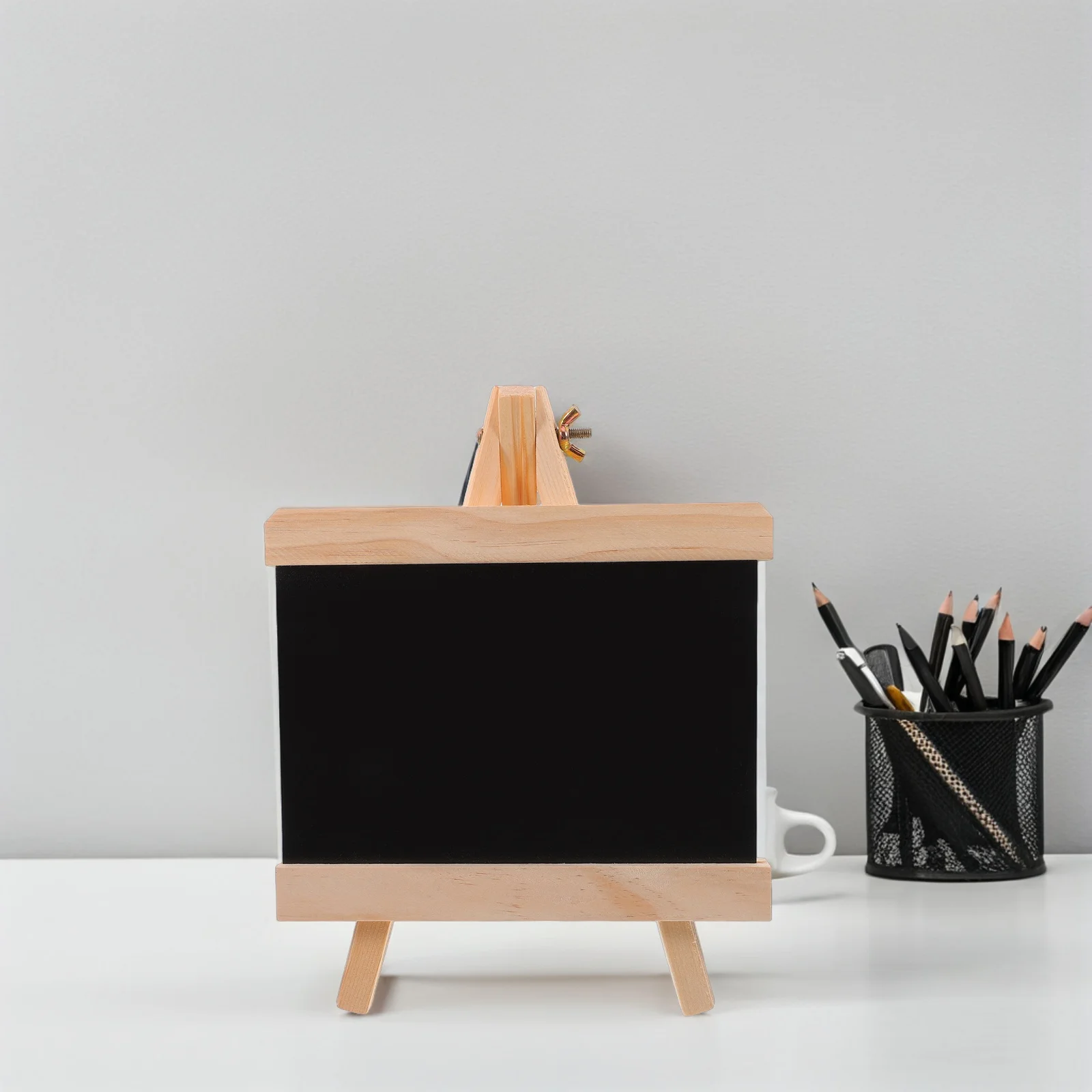 

Wooden Chalkboard 9X7 Inch Easel Stand Erasable Surface Easy Clean Rustic Menu For Restaurant Bar Cafe Wedding Home