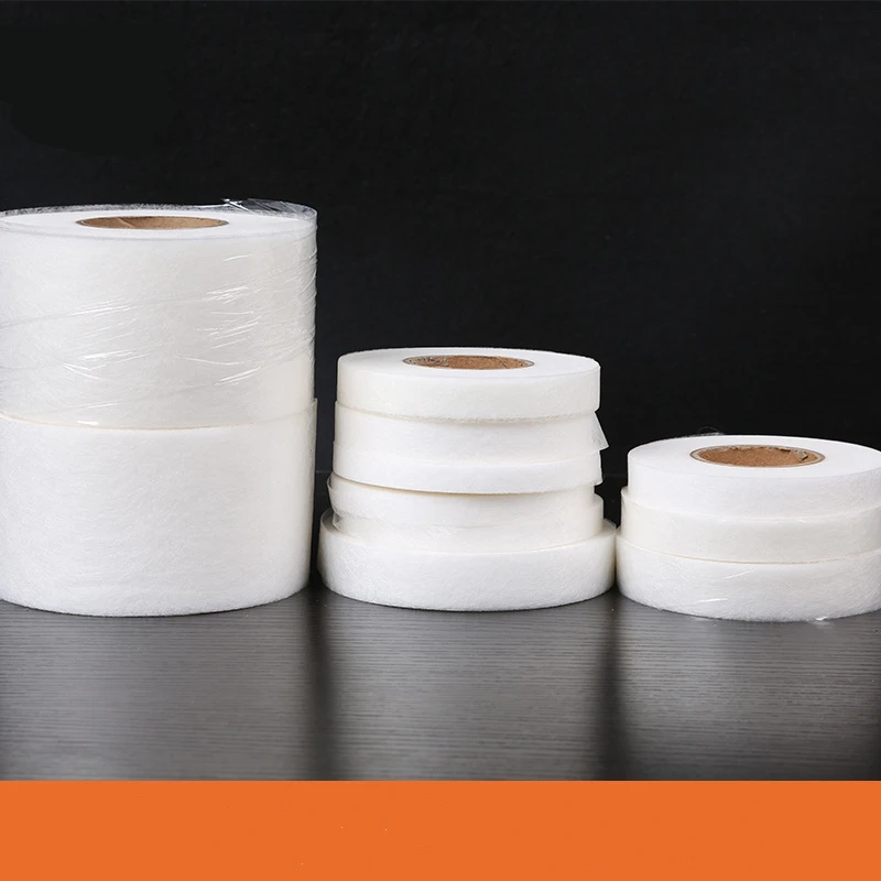 Adhesive Tape Cloth Apparel Fusible Interlining  Fabric Tape White Double Sided Sewing Accessory