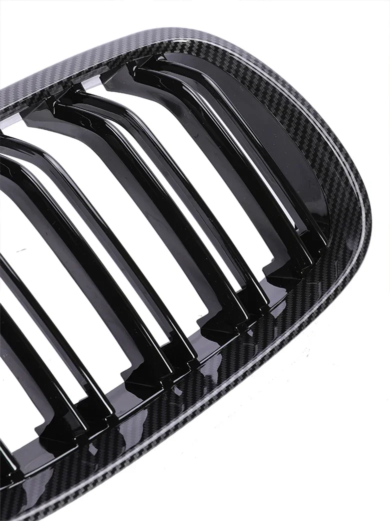 Front Bumper Kidney Grille M Colour Carbon Fiber Design Lower Racing Grill For BMW 3 Series E92 E93 2005-2013 325i 328i 330i