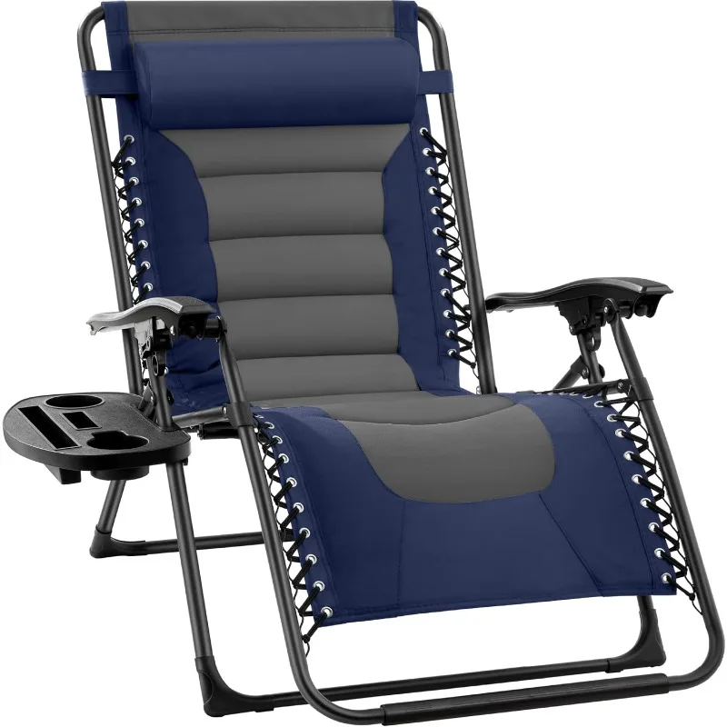 

Best Choice Products Oversized Padded Zero Gravity Chair, Folding Outdoor Patio Recliner, XL Anti Gravity Lounger for Backyard