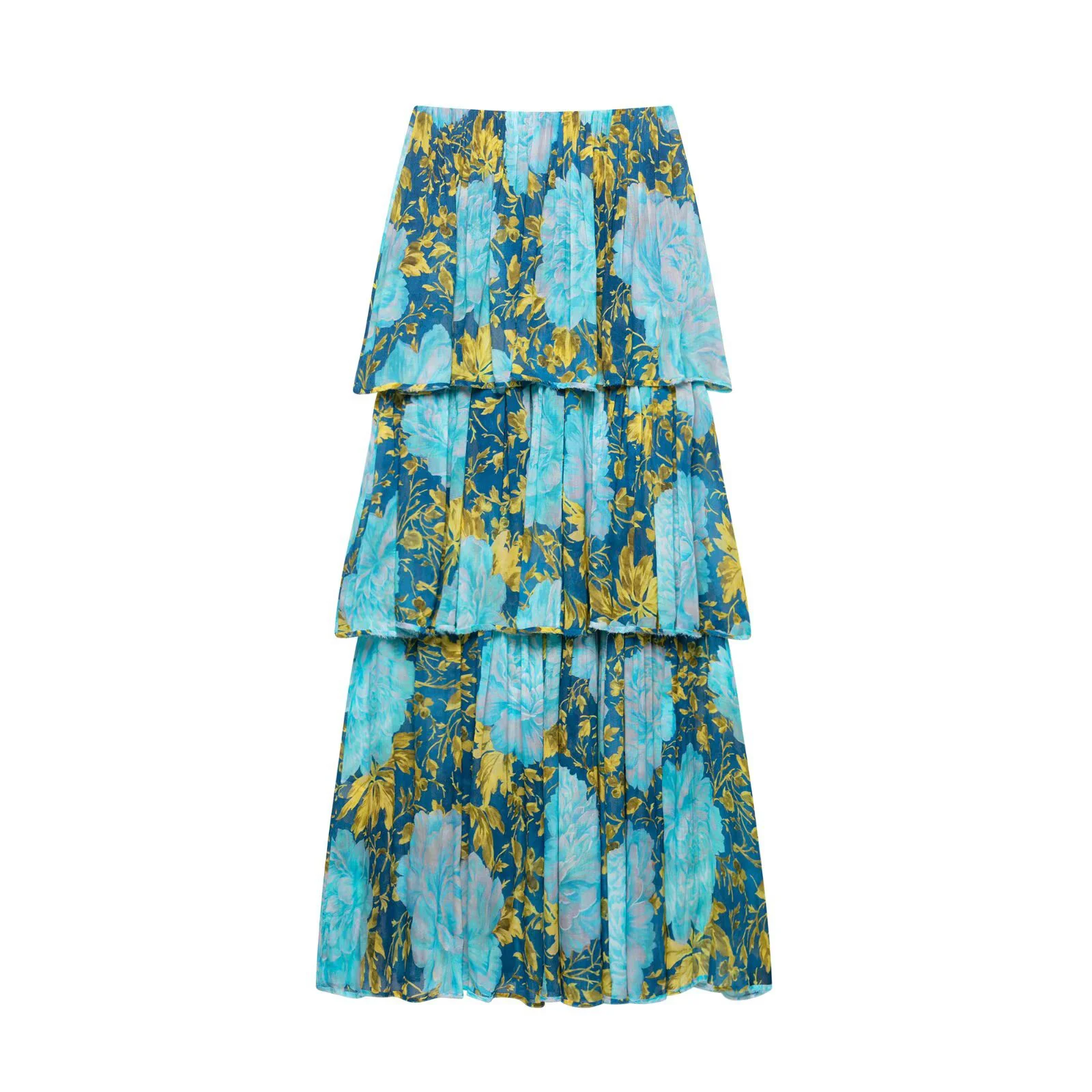 Stile europeo e americano 2025 Estate Nuovo stile di abbigliamento da donna Semplice abito slim fit senza spalline stampato con spalle scoperte