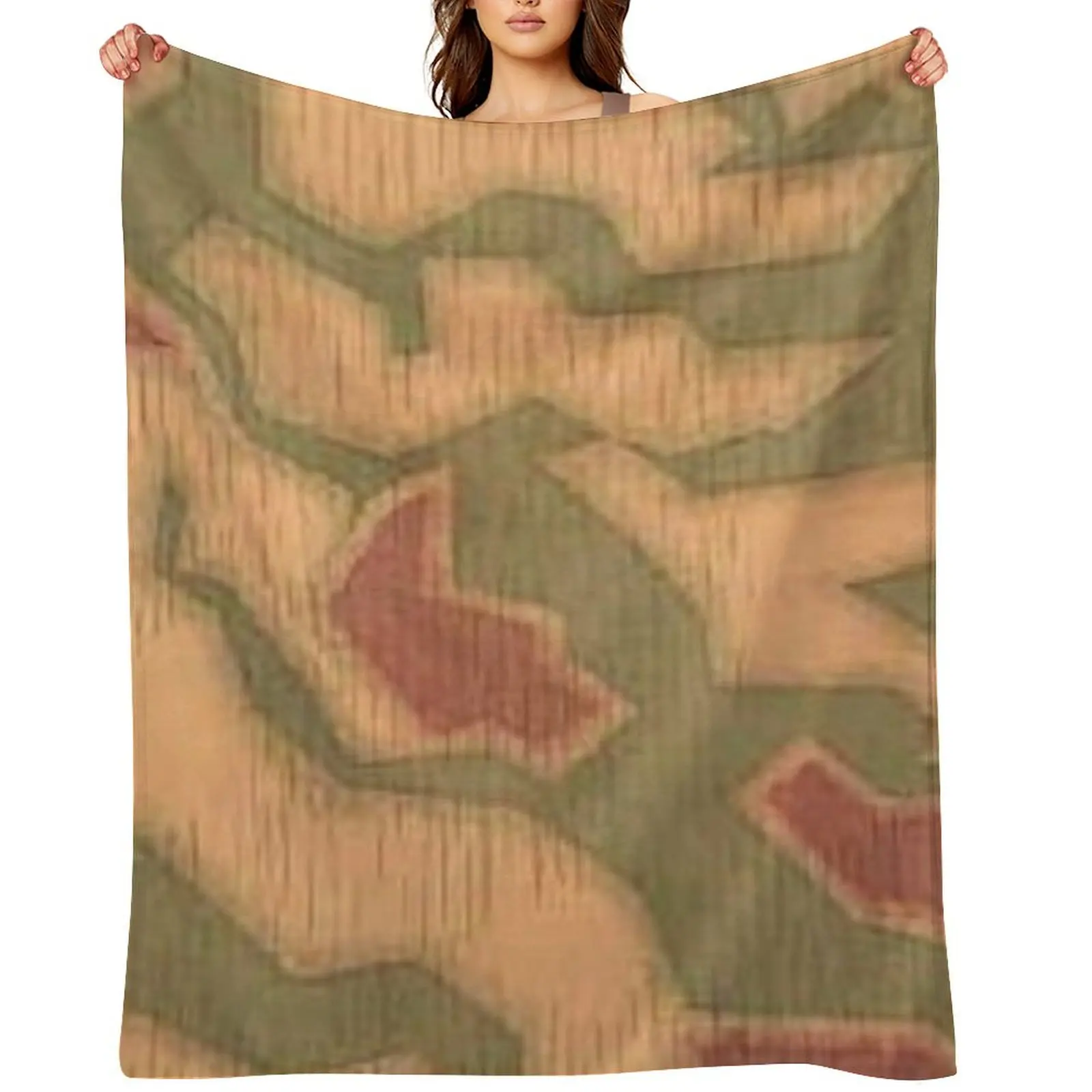 

Wehrmacht Sumpftarn 43 Camo pattern Throw Blanket anime Decorative Throw Cute Plaid Plaid on the sofa Blankets