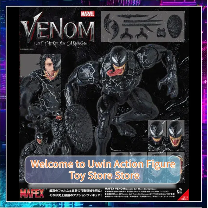 

[Быстрая доставка] Оригинальная фигурка Medicom Toys MAFEX Venom 2 Slaughter Begins, No. Коллекционная модель подвижной фигурки 282: Идеальный подарок