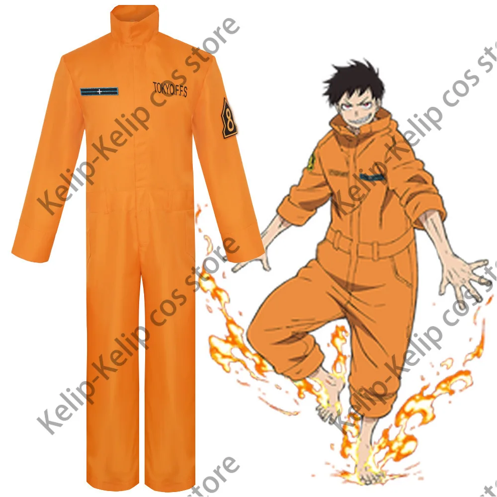 Shinra Kusakabe Cosplay Anime Enn Enn No Shouboutai Fire Force Costume Uniform Maki Oze Cosplay Kotatsu Tamaki Fire Service Set