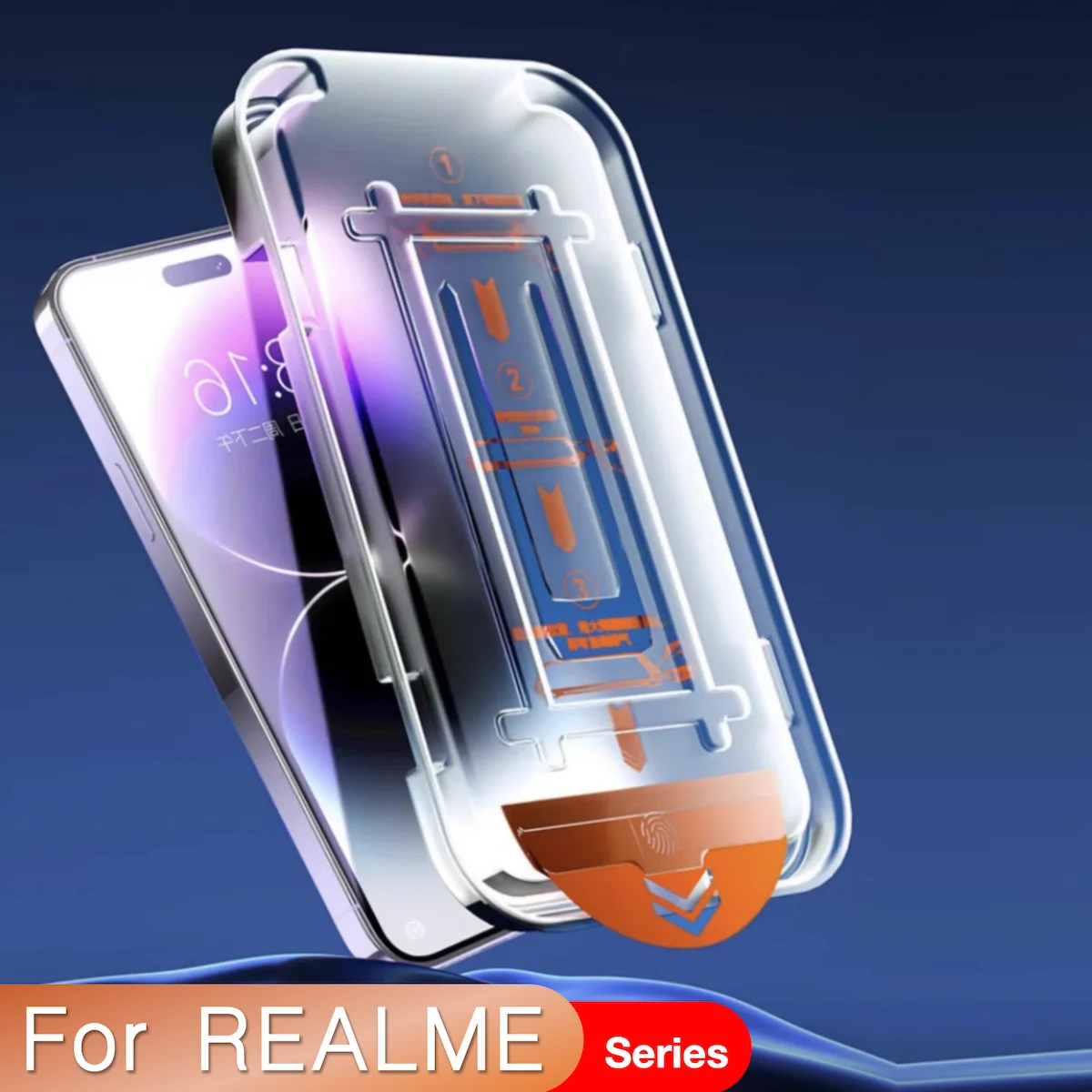 

Защита для экрана для REALME X X2 X7 ACE Q5 Q2 Q3 GT Noe 2 2t 3 6 7 8 9 10 Pro, закаленное стекло, легкая установка, комплект для автоматического удаления пыли