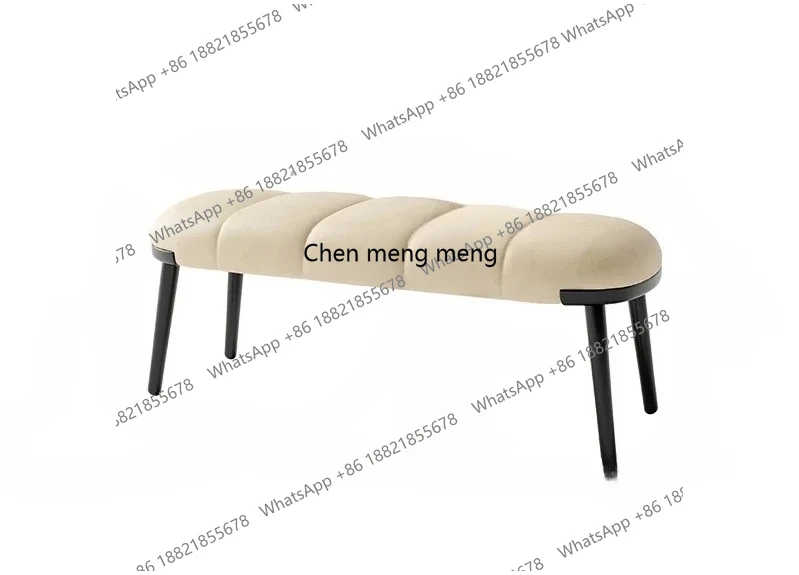 

Nordic modern minimalist pedal light luxury shoe change stool caterpillar bench household