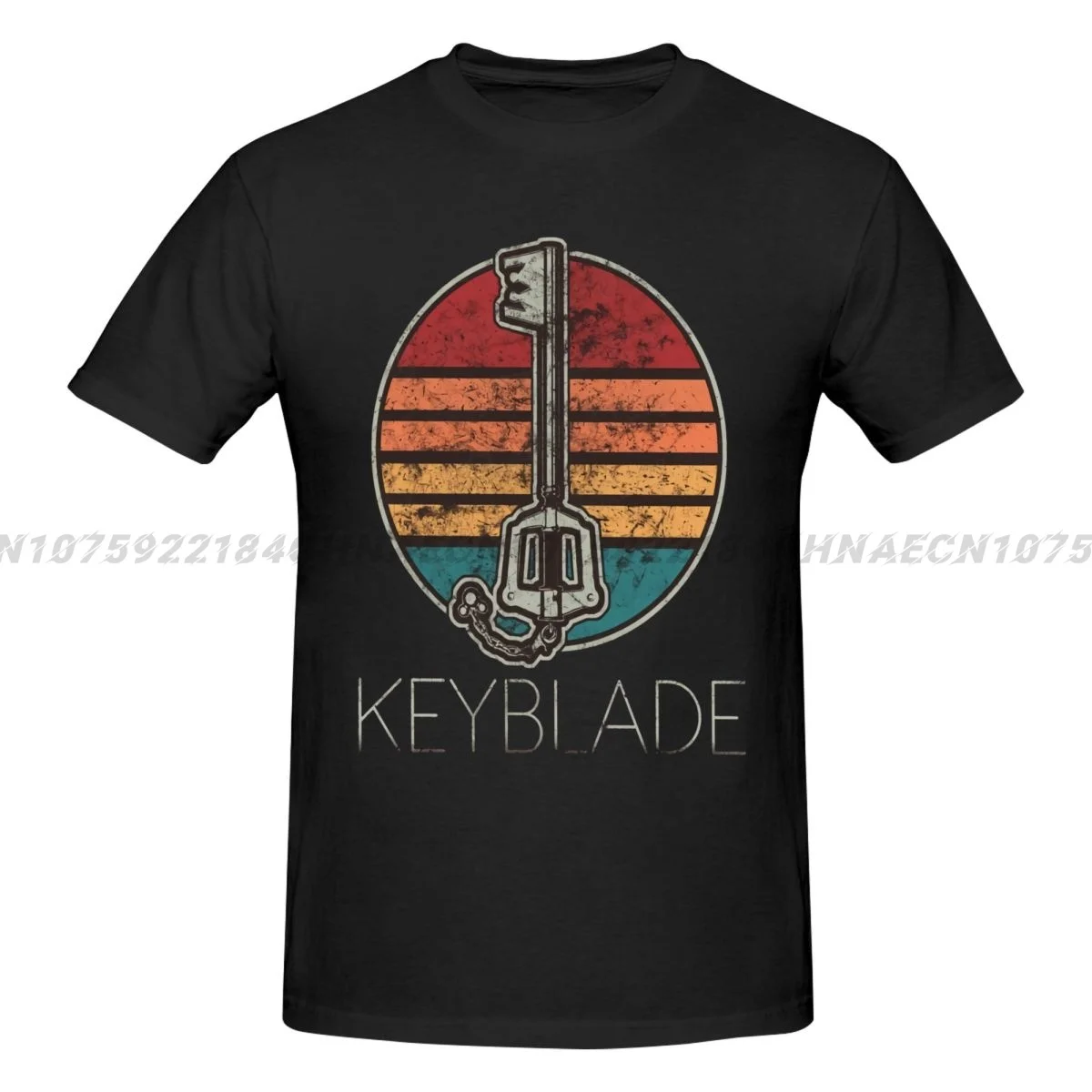 

Vintage Keyblade Retro Men's Cotton Comfortable Breathable Casual Fashion T-Shirt Outdoor Street Clothing for Men