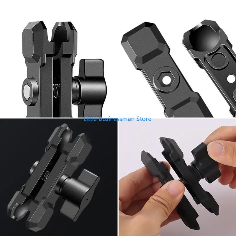 Sicher Aluminium Legierung Doppel Buchse Arm für 1-Zoll Durchmesser Ball Halter Fahrrad Telefon Halterung Zubehör M76A – Detail 10