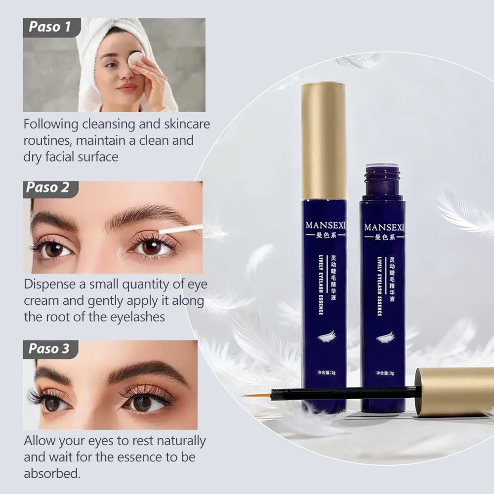 Soro de crescimento de cílios de Natal e Halloween – intensificador de cílios nutritivo para cílios mais longos, mais completos e curvados, à prova d'água, cuidados com os olhos