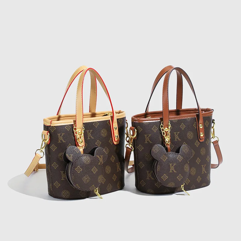 حقيبة دلو مطبوعة عتيقة لعام 2025، محفظة كتف مزخرفة للنساء، حقيبة ركاب، حقيبة بسيطة من النهار إلى الليل، حقيبة حبال أنيقة #4