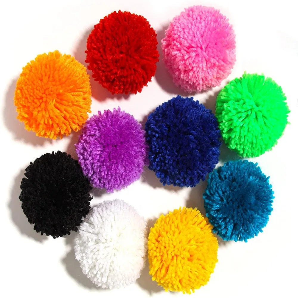 20 pz grande filato Pom Poms 2.8 pollici Craft Pom Pom Balls fai da te pompon artigianali per cappelli forniture per feste filato Pom pon per