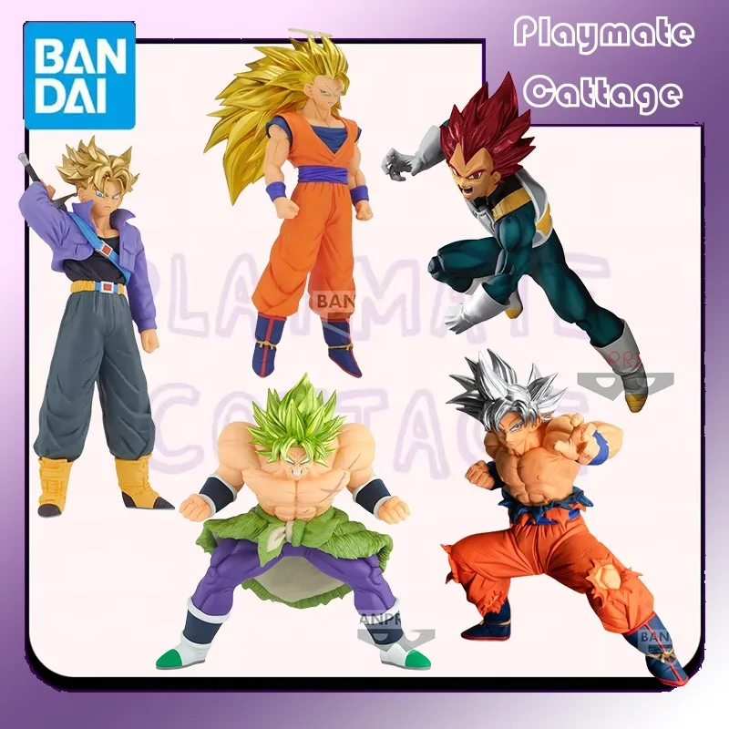 

In Stock BANDAI Original BANPRESTO Dragon Ball Super BLOOD OF SAIYANS Son Goku Broli Trunks Anime Figure Model Toy Gift Children