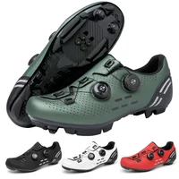 Zapatos de ciclismo para hombre, calzado para bicicleta de montaña y ciclismo de carretera, ligero y transpirable, adecuado para conducción rápida, todoterreno, SPD-MTB