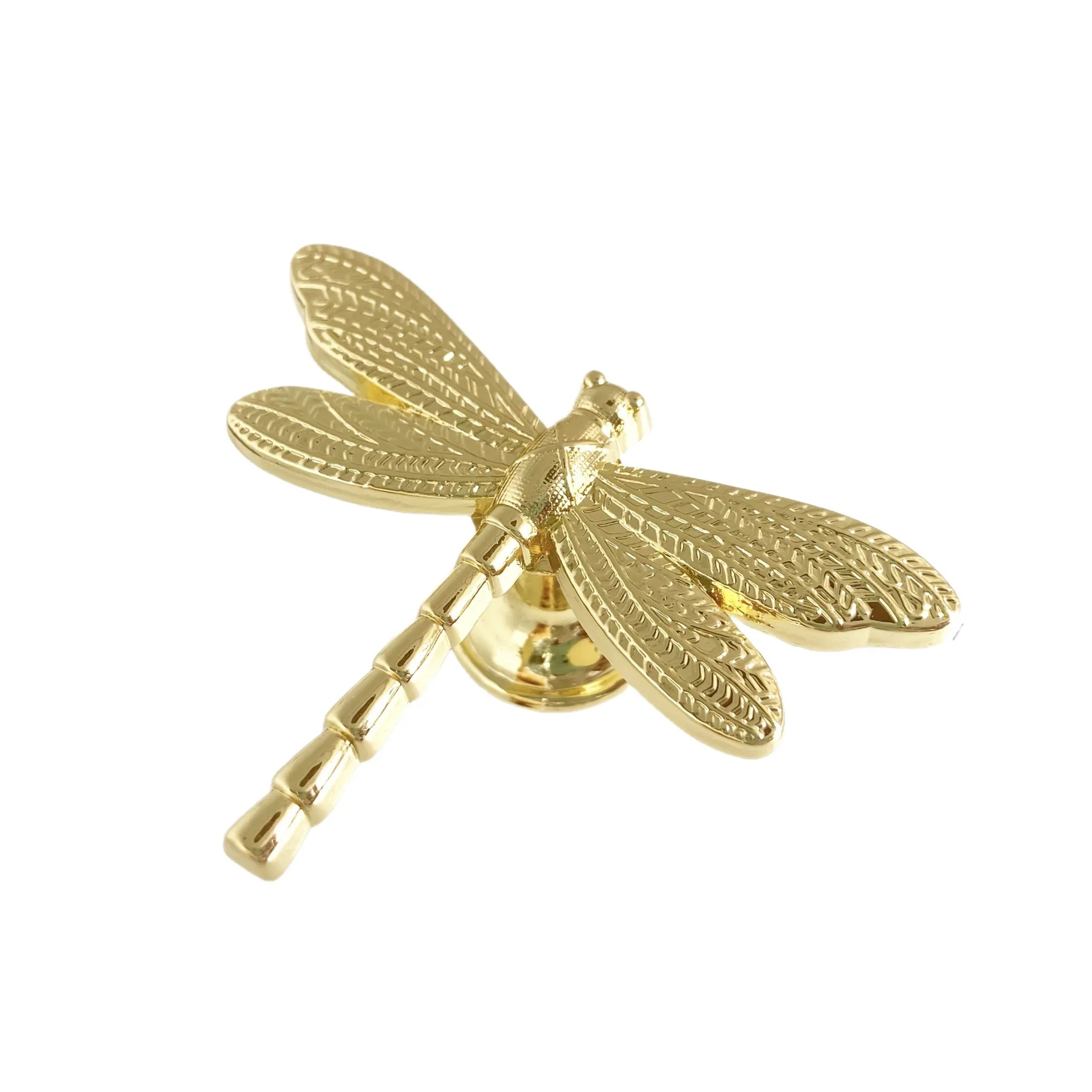 Cute Dragonfly Shape Drawer Knob – European Style Metal Cabinet Handle for Children's Room