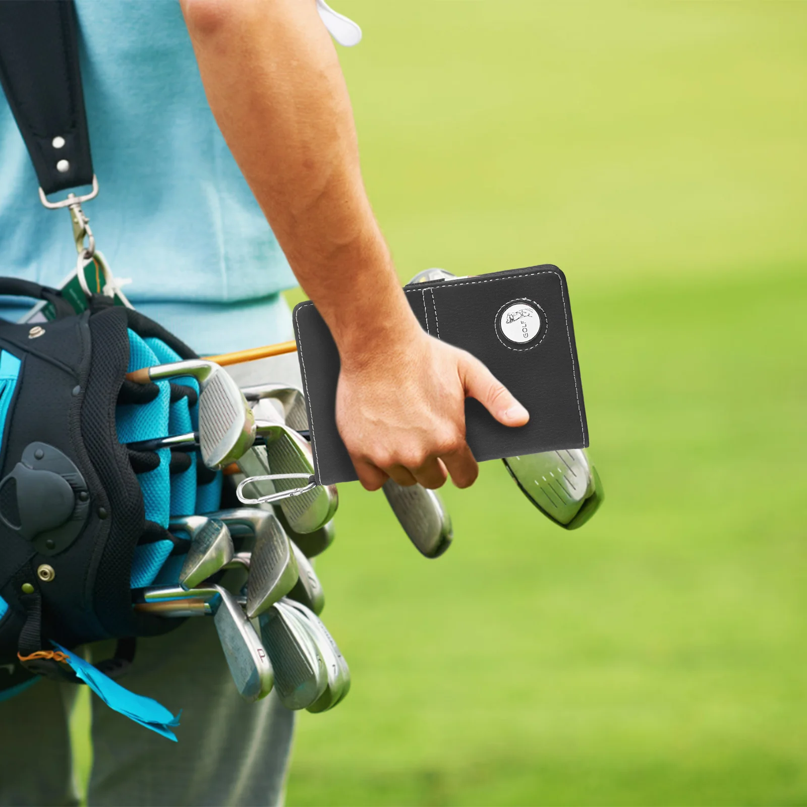 

Golf Accessories Scorebook Golfs Balls Lightweight Notebook Recording Stylish Black