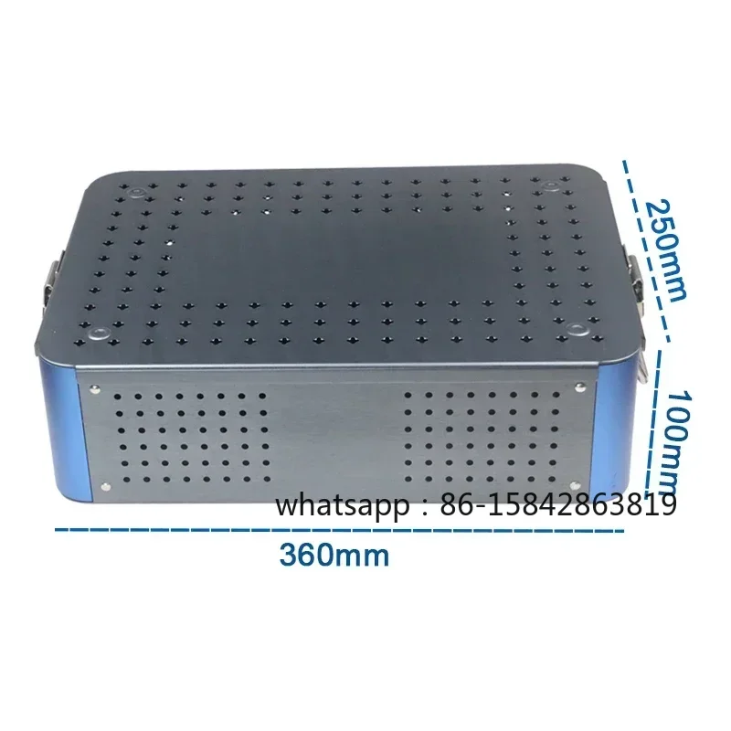 Aluminum Disinfection Box Sterilising Tray Single Layer Ophthalmic Dental Surgical Instruments Holding Tool Sterilized
