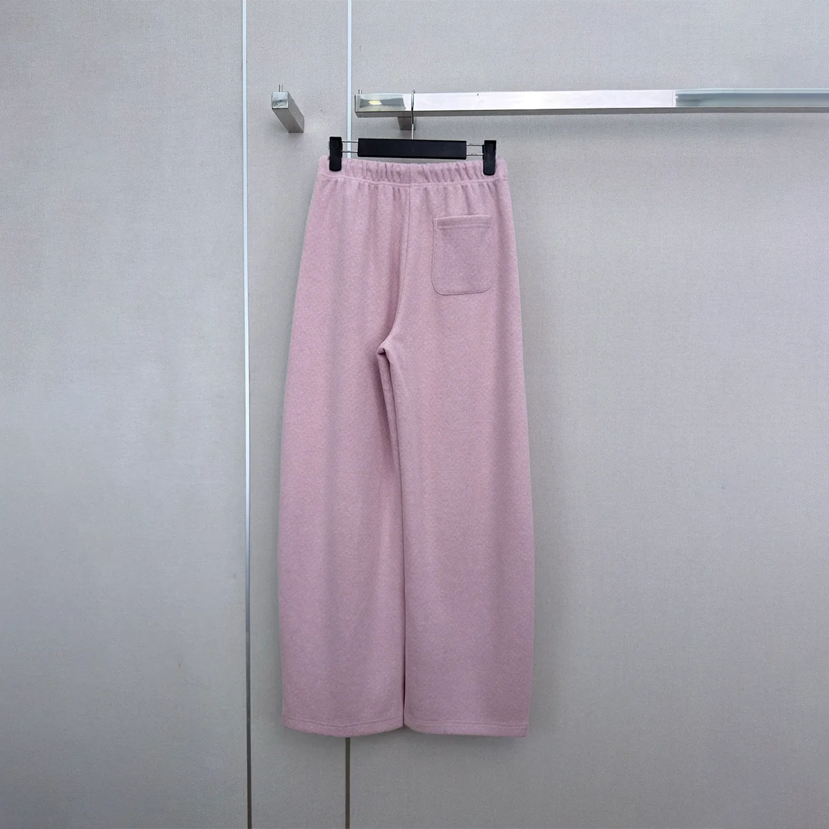 2026 high-quality women's contrasting drawstring buckle wide leg sweatpants--2692898
