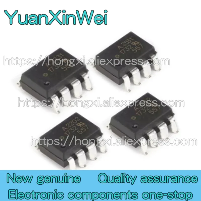 5PCS HCPL-A2200 HCPL-A2201 HCPL-A2202 HCPL-A2211 HCPL-A2212 HCPL-A2231 HCPL-A2232 SOP8 Photoelectric isolator Coupler