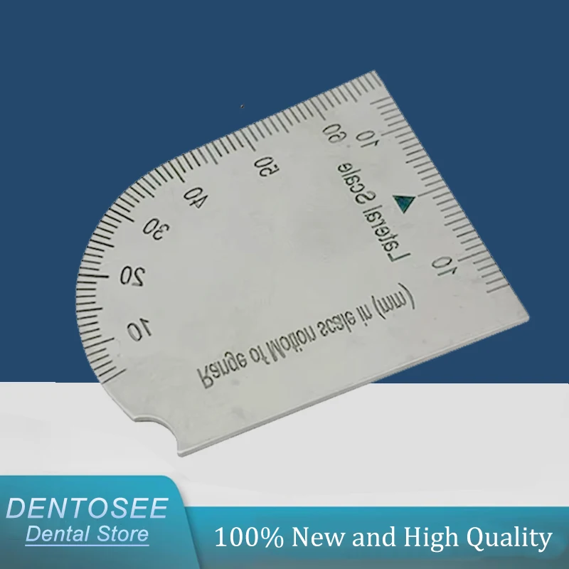 

Стоматологический штангенциркуль из нержавеющей стали, утолщенная измерительная линейка для точной емкости открытия рта и анализа окклюзии