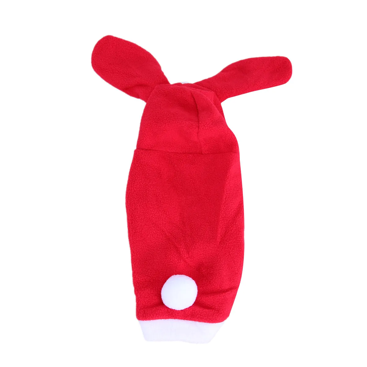 Rabbit Design Pet Clothes for Dogs Warm Winter Festival Outfit Xs Red Exquisite Stitching Easy on Off Comfortable Stylish Pet view 3
