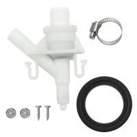 Pedal rv Toilet Valve Replacement Kit Hygiene Water Saving Leakproof RV Toilet Water Valve Assembly Replacement 