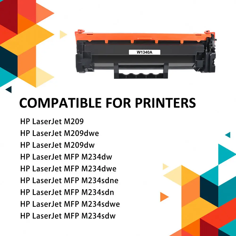 1 Pack W1340A Toner Compatible With HP 134A LaserJet M209dwe M234dw M234 No Chip