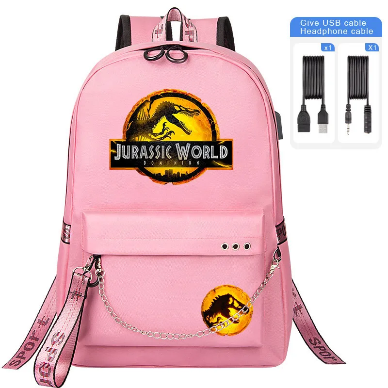 Jurassic Park Dinosaur Children backpack 2022 NEW Jurassic Park Boy School bag Men Traveling Bagpack Teenagers Schoolbag