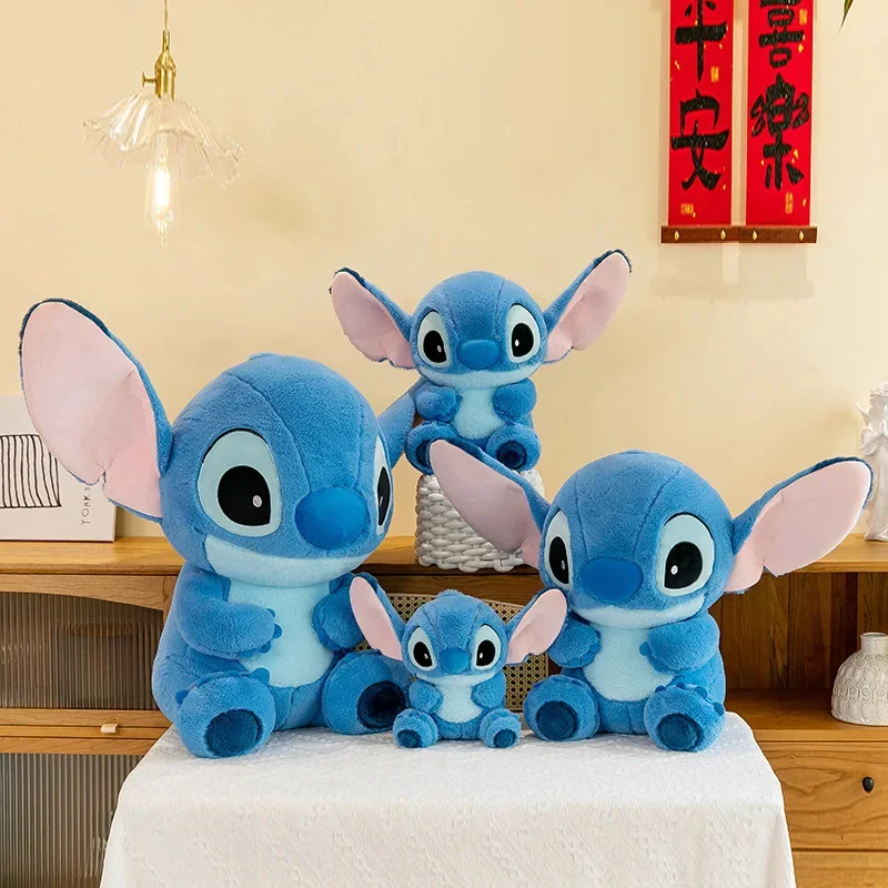 Brinquedo de pelúcia Lilo e Stitch para crianças, desenhos animados Disney, anime fofo, pelúcia recheada, presente macio, aniversário, Kawaii, 28 cm, 40 cm, 70cm