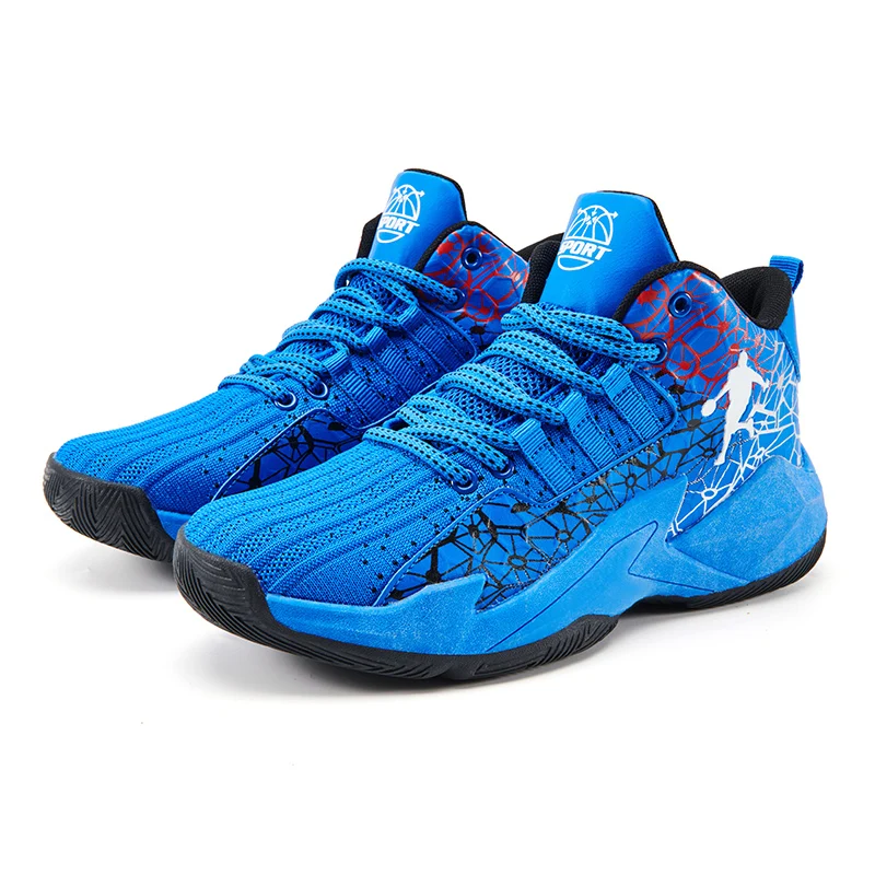 Friction sound basketball shoes boys children sports shoes autumn breathable youth running shoes students medium and large child