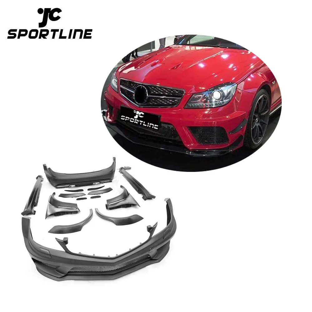 W204 C63 FRP Wide Body Kit Bumper for Mercedes Benz W204 C63 2012 UP