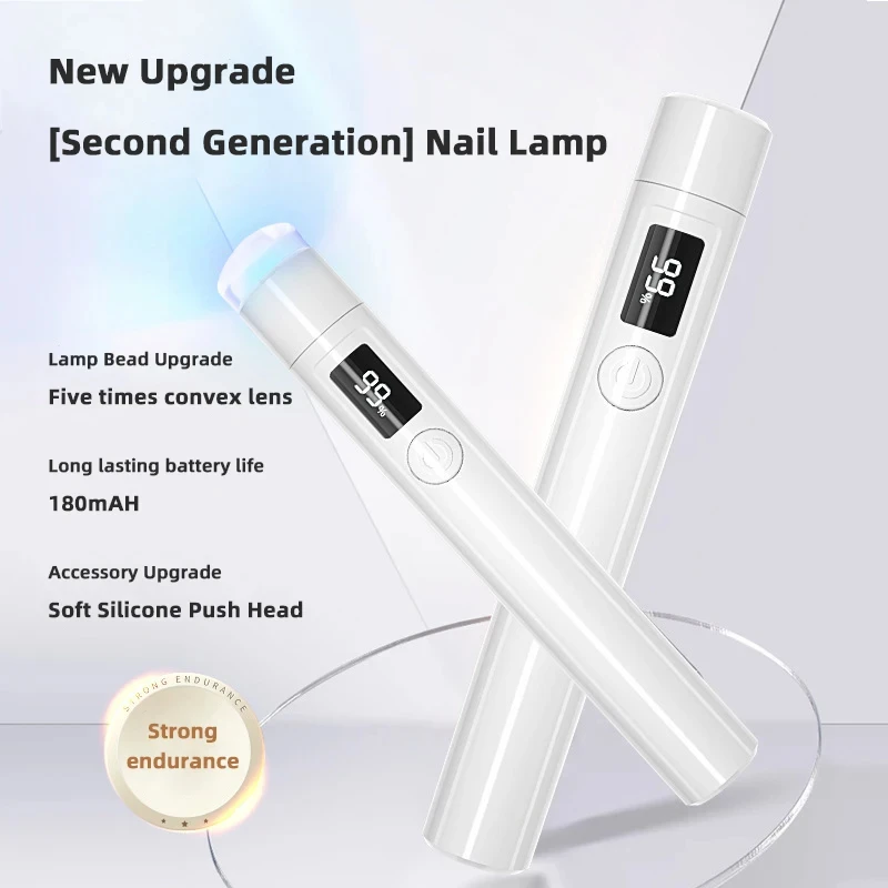 Professioneller Nagel-UV-LED-Lampen-Schreibtisch mit Display, wiederaufladbar, tragbar, Mini-Nageltrockner, Ständer, UV-Lampe für Nägel, Kunst, abnehmbar