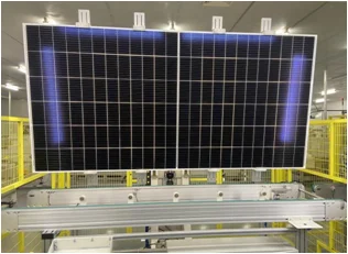 PV Module 90 Degree Turning Visual Inspection Machine Unit for Inspecting Solar Panel After Trimming