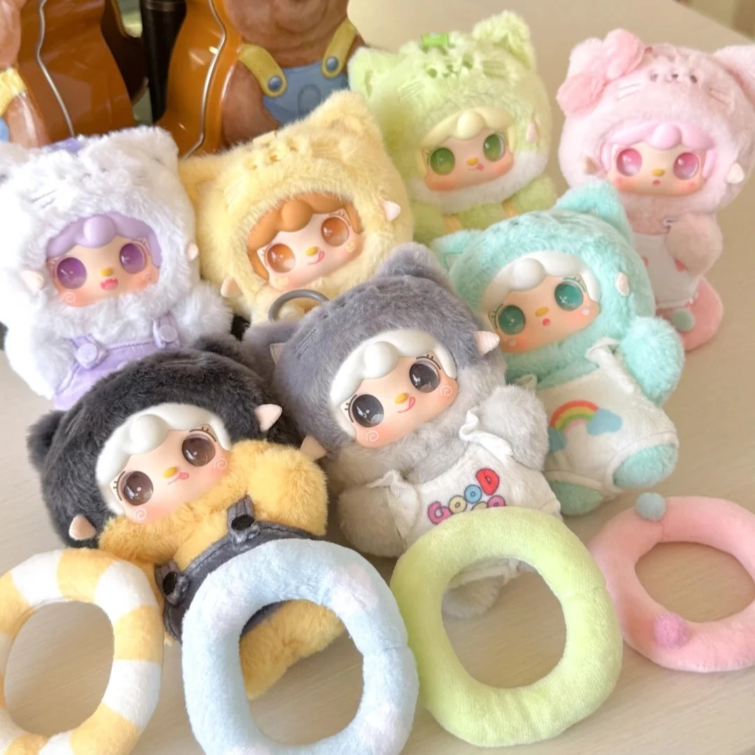 

Original Yooki Meow Summer Party Plush Vinyl Faced Doll Blind Box Cute Doll Trendy Toys Kawawi Bag Pendant Girl Birthday Gifts