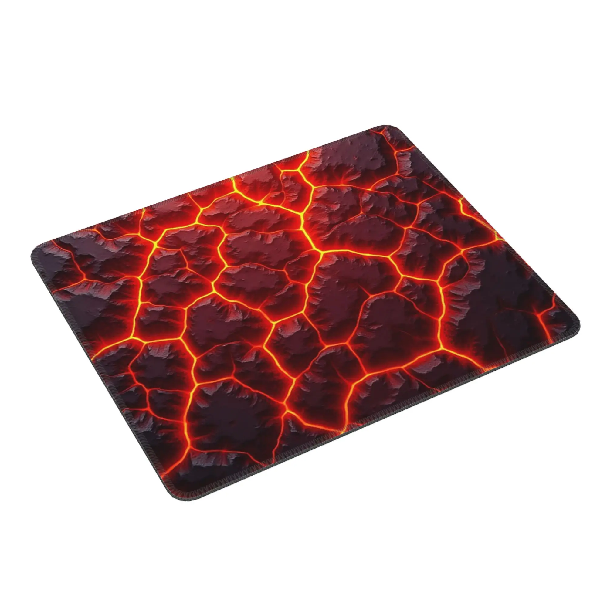 Magma Volcano Lava Fire Mouse Pad Computer Keyboard Mouse Mat Gaming PC Laptop Desk Mat Office Accessories Table Mats