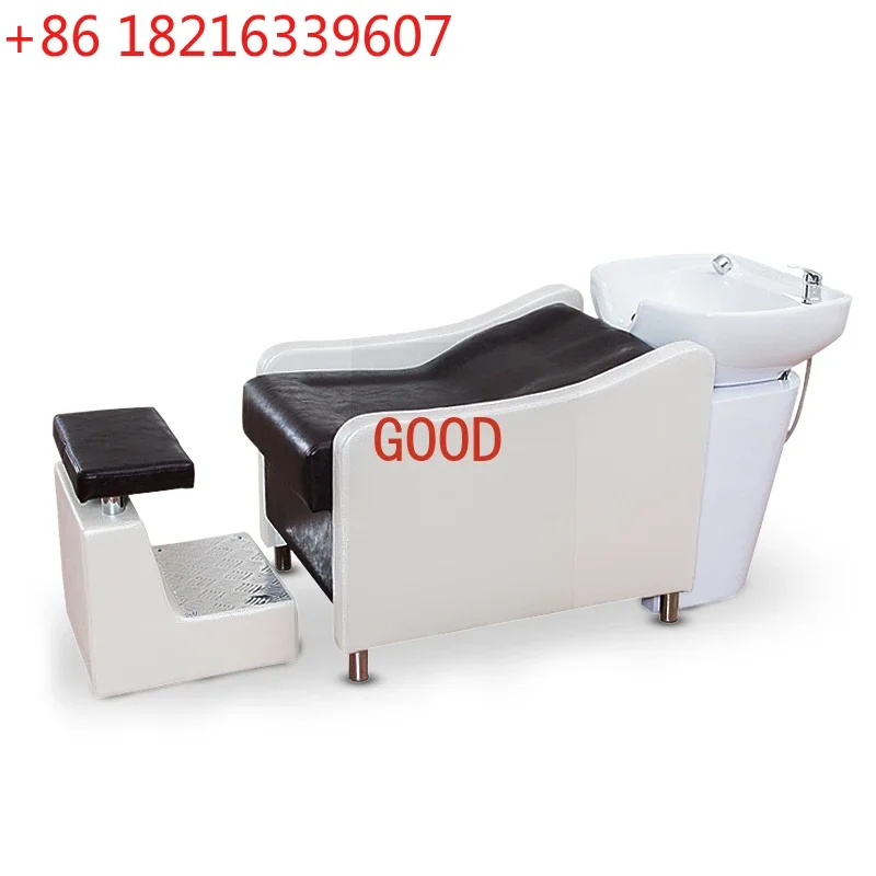 Hair care clubhouse shampoo bed semi-lying barber shop simple integrated