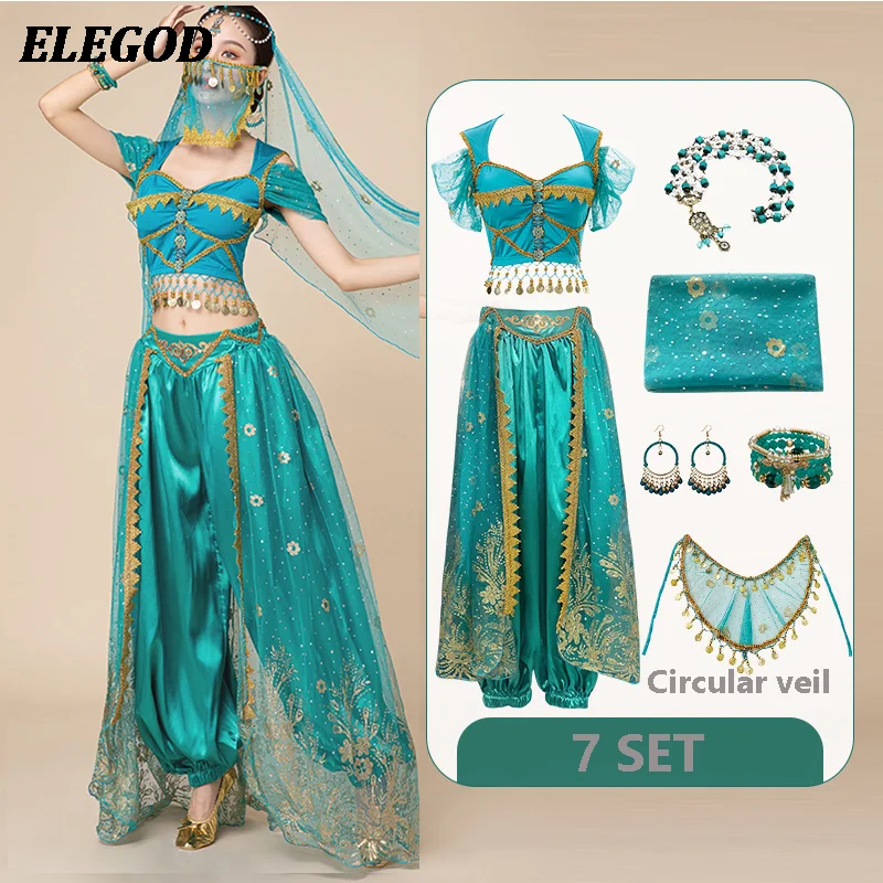 المرأة مثير ملابس رقص البطن مجموعة الكبار العربية الياسمين الأميرة الرقص الشرقي ممارسة التدريب دعوى ملابس أداء الهالوين